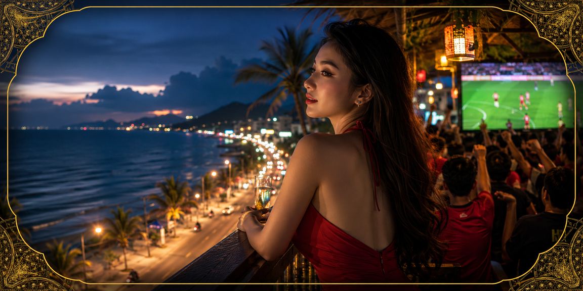 Người dùng trải nghiệm ứng dụng cá cược thể thao trên điện thoại tại Mũi Né