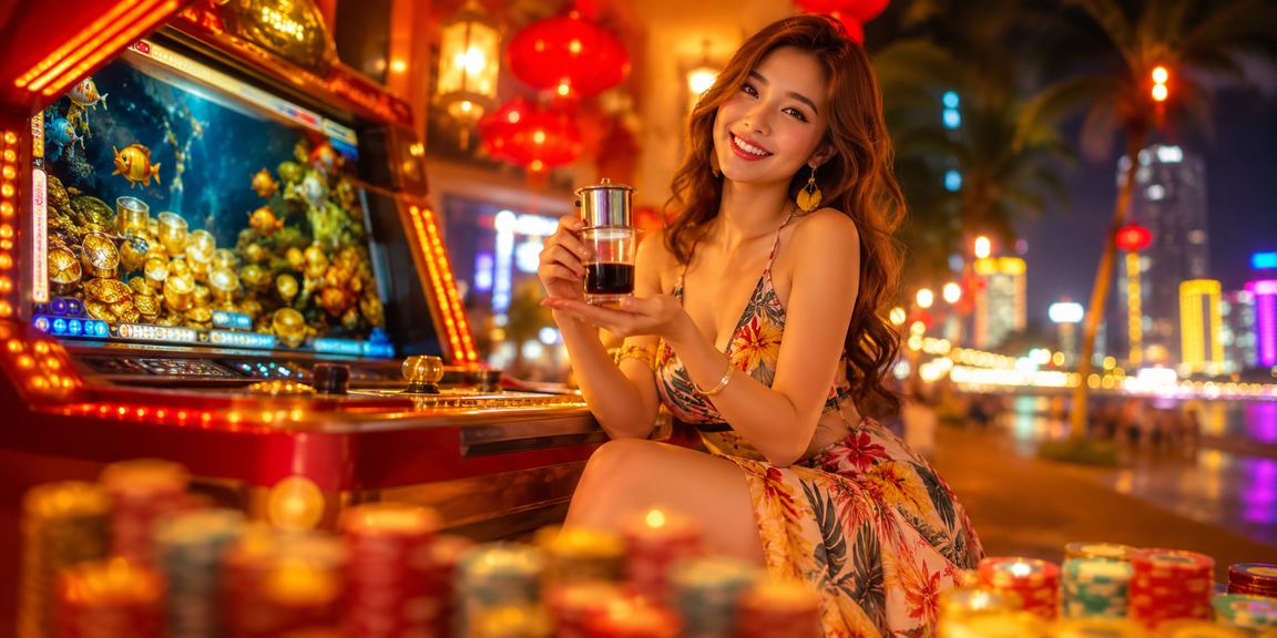 Người chơi tại Nha Trang thư giãn trong quán cà phê và tham gia giải trí casino trực tuyến có trách nhiệm